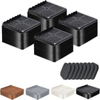 Furniture Risers Heavy Duty Adjustable Bed Risers Blocks Lift 4, 2 inches by EnjoyLifeEnjoyHappiness