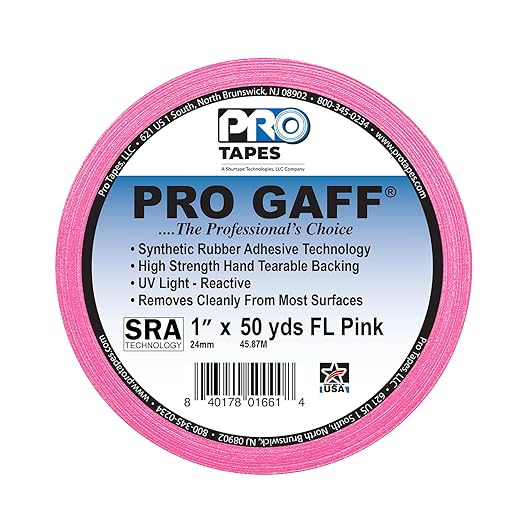 1" Width ProTapes Pro Gaff Premium Matte Cloth Gaffer's Tape - Image 2