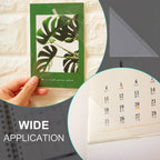 16 Packs Desk Calendar Corner Protectors Plastic Peel and Stick Calendar Corners Protectors with Double Sided Adhesive Tape for Keep Paper Flat and Avoid Book Pages Curling, Clear, 3 x 3 Inches
