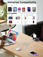 Desk Clamp Power Strip 13 Outlet 2USB-C Ports, 2 USB-A Ports, Desktop Edge - Image 5