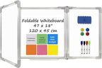 Whiteboard Set - Dry Erase Board 47 x 18 in by Navy+Penguin