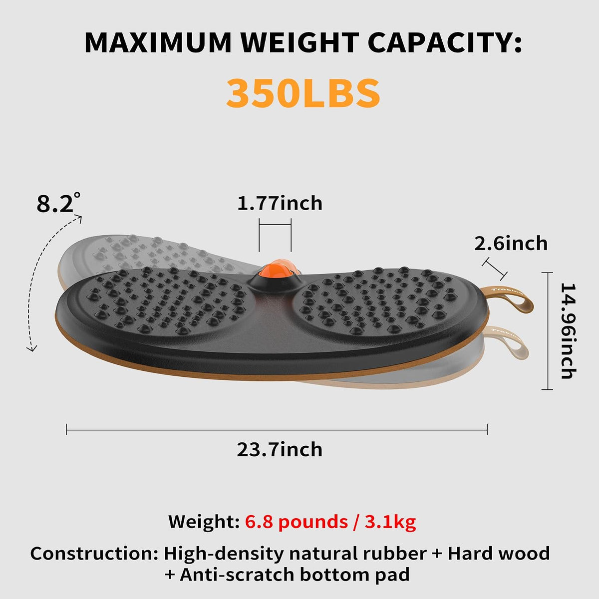Trobing Standing Desk Mat Balance Board