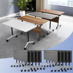 Conference Table Flip Top Mobile Conference Room Tables, Folding Conference by WYMHYZ