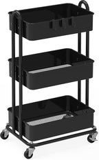 Simple Houseware 3-Tier Heavy Duty Metal Utility Rolling Cart by SimpleHouseware