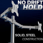 VIVO Dual Monitor Desk Mount, Heavy Duty Fully Adjustable Steel Stand, Holds 2 - Image 8