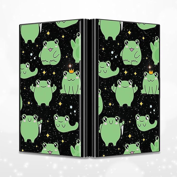 BWEGRHE Slim Credit Card Holder, Princess Frog RFID Blocking Metal Wallet - Image 4