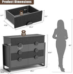 LGHM Fluted Dresser for Bedroom - Image 3