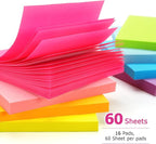 Early Buy 16 Pads Sticky Notes 8 Bright Color Self-Stick Notes 3 in x 3 in - Image 4