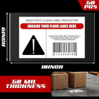Janlaugh 50 Pcs Industrial Clear Label Protectors 10 x 6 Inch Waterproof Clear - Image 2