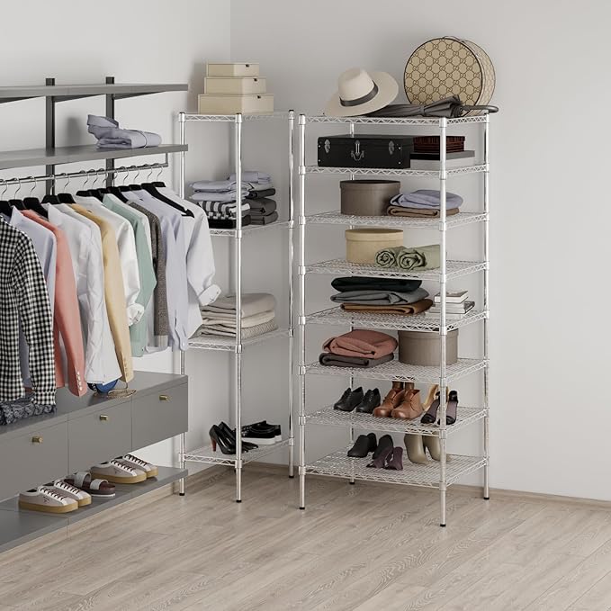 Regal Altair 24" Deep x 30" Wide x 74" Height Wire Shelving Kit | 8-Tier | NSF - Image 5