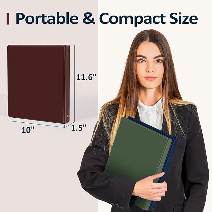 BinderX Extra Durable 3 Ring Binder, Round Ring 2 Inch Binders, Fits 450 Sheets - Image 6