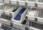 Seville Classics Commercial 7-Tier Platinum/Gray NSF 22-Bin Rack Storage System - Image 4