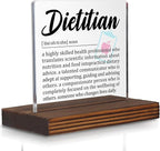 Dietitian Desk Sign Gift for Nutritionists, Thank You Appreciation Plaque for by Pariveca
