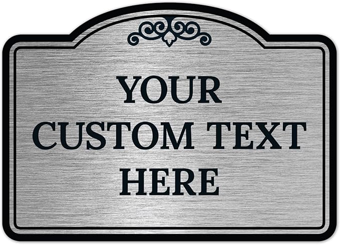 Custom Decorative Sign, Personalized Metal Sign by SigoSigns