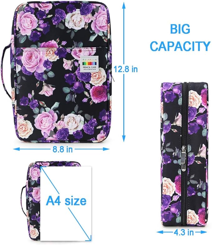 YOUSHARES Big Capacity Colored Pencil Case - Image 6