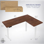 VIVO Electric Corner 63 x 55 inch L-Shaped Standing Desk, Memory Height - Image 6