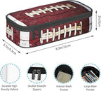 HKHEHOP American Football Ball Vintage Theme Pencil Case Storage Pencil Pouch - Image 6