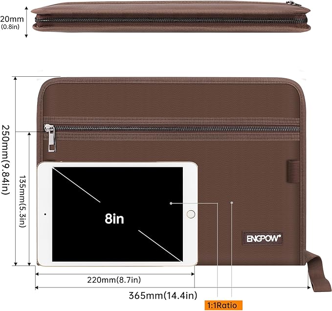 ENGPOW Accordion File Organizer, Fireproof 13 Pockets Expanding File Folder - Image 7