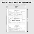 Custom 8.5" x 7" Carbonless NCR Books in 3-Part Triplicate Invoices, Work Orders - Image 5