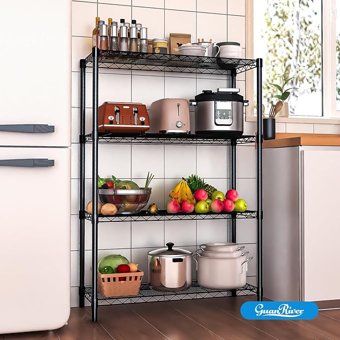 Guan River 4-Shelf Adjustable Metal Shelf Wire Shelving Unit Storage Rack - Image 6
