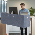 ERGO COLLECT Desk Privacy Panel, 2-in-1 Adjustable Acoustic Desktop Partition - Image 2