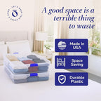 HOMZ 2-Pack Under Bed Storage, 56 Quart, and Towels - Image 5