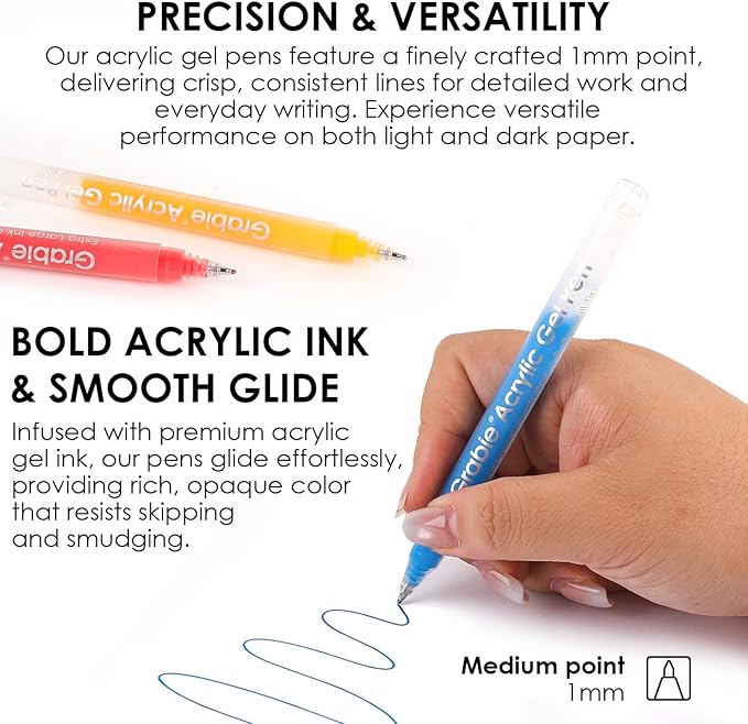 Grabie 5 Themes Value Bundle Bold&Bright Coloring Kit, 60 Colors Acrylic Gel - Image 6
