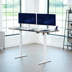 VIVO Electric 71 x 30 in Rustic Standing Desk, Memory Height Adjustment - Image 2