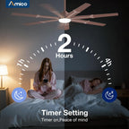 amico 72 inch ceiling fans with lights and, side view