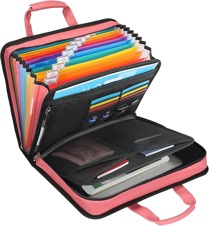 SEEKIND PU Leather Accordion File Organizer by SEEKIND%2C+Professional+Office+Products+Supplier.
