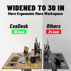 ExaDesk 63 x 30 Inch Electric Standing Desk - Image 4