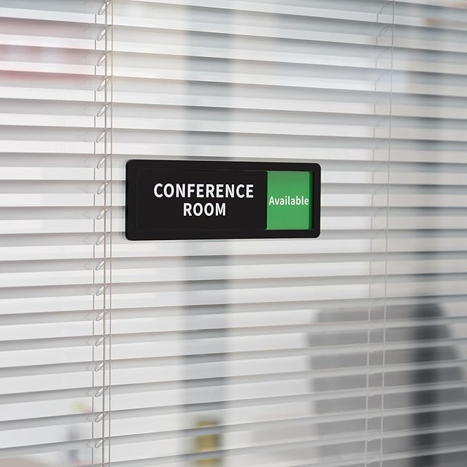 Conference Room Office Door Sign Do Not Disturb, Versatile In-Use/Available - Image 7