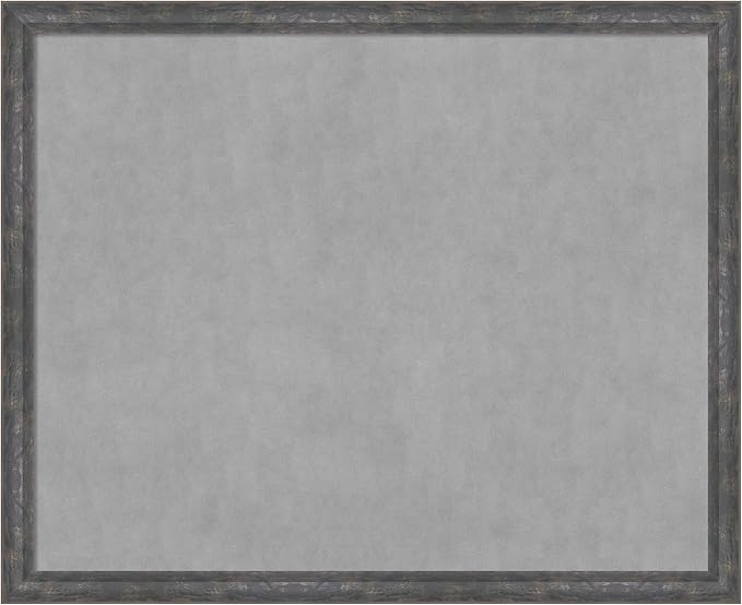 Amanti Art Grey Framed Magnetic Board 35x43 X-Large Vision Board by AmantiArt