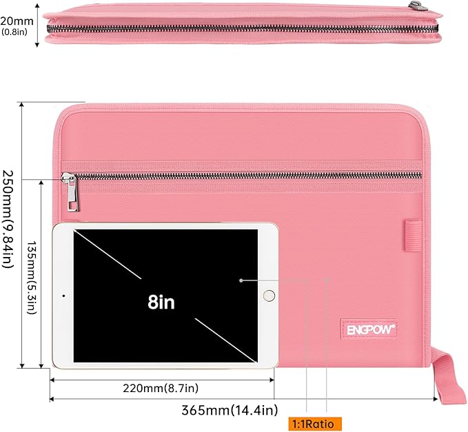 ENGPOW Accordion File Organizer, Fireproof 13 Pockets Expanding File Folder - Image 7