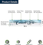 Custom Sign, Custom Street Sign, 11 Font Colors, 13 Font Styles, 4 Hole Options - Image 6