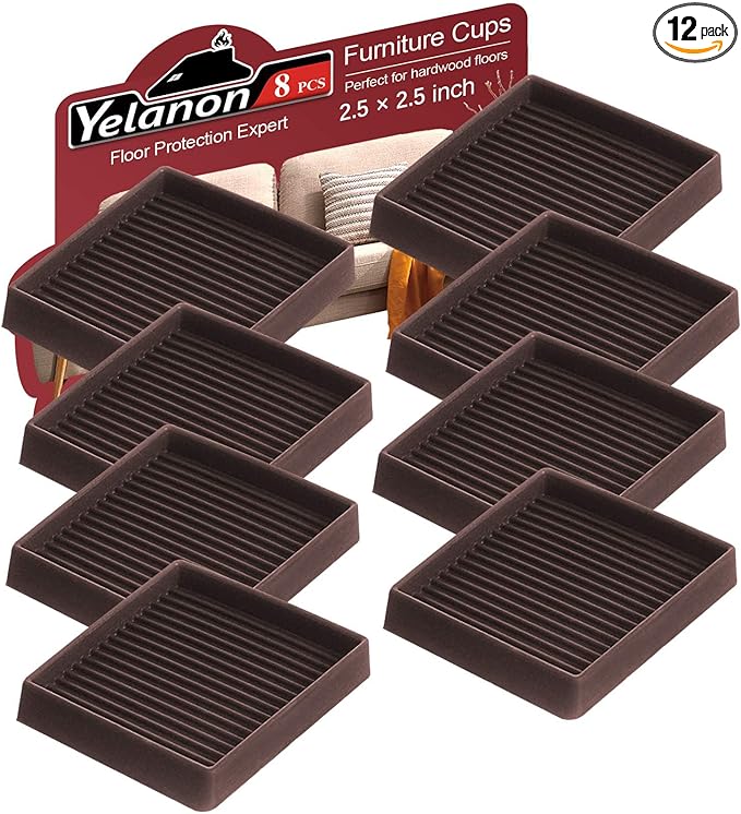 Yelanon 8pcs 2.5" Non Slip Furniture Pads by Yelanon