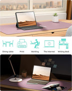 YSAGi Leather Desk Protector, Office Mat, Large Mouse Mat, Non-Slip PU Leather - Image 6