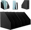 SAYEEC 2Pcs Collapsible Plastic Magazine File Holder Vertical Binder Storage by SAYEEC
