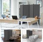 Kecreque Privacy Screen Room Divider as Dressing Screen 4 Panel Wall Room - Image 7