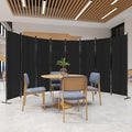 C-Hopetree 8 Panels Room Divider, 6 Ft Tall Indoor Folding Privacy Screen
