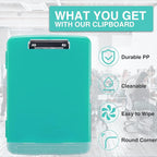 Sooez Clipboard with Storage, High Capacity Nursing Clip Board 8.5 x 11 with - Image 4