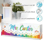 Teacher Office Name Plate for Desk Custom, Desk Name Plate Personalized - Image 3