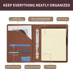 Geslun Personalized Vegan Leather 3 Ring Binder, Custom 8.5 x 11 Letter Size - Image 7