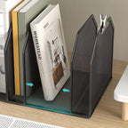 ASIFMTHOT 5 Vertical Desk Mail Organizer, Metal Mesh Desktop File Organizer - Image 3