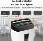 Bonsaii 12-Sheet Cross-Cut Paper Shredder, P-4 Security, Credit Card & Document - Image 4