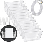 Tenceur 12 Pcs Plastic Single Pocket Wall Mount File Holder by Tenceur