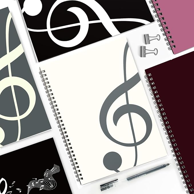 MAXCURY Blank Sheet Music Composition Manuscript Staff Paper Art Music Notebook - Image 8