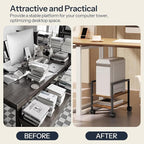 HOOBRO PC Stand, 2-Tier PC Tower Stand Fits Most Computer Towers, CPU Holder - Image 6