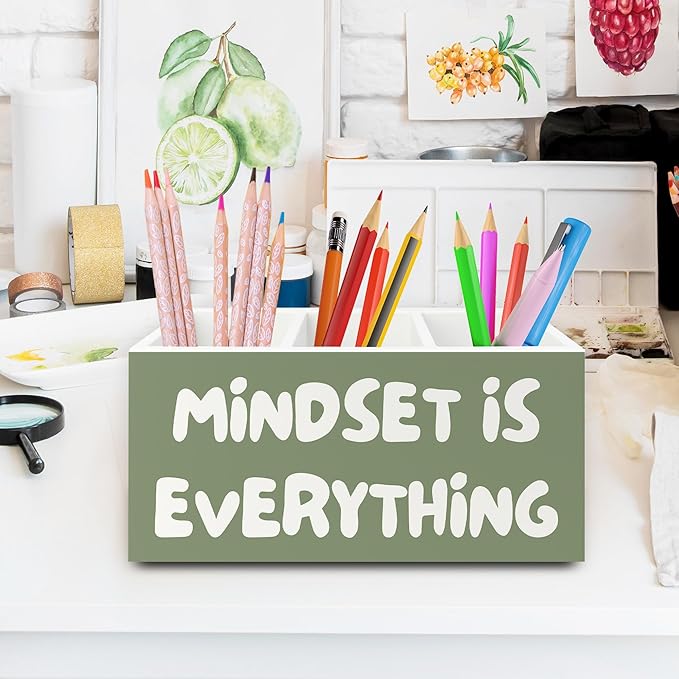 XPH Green Inspirational Pen Pencil Holder Organizer - Image 2