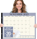 Forvencer 22" x 17" Large Desk Calendar 2026, 20 Months Calendar Runs from by Forvencer